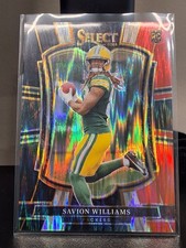 2025 Panini NFL Select #167 Savion Williams RC Red & Black Prizm Shock Premier