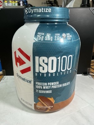 Dymatize ISO100 Whey Protein Isolate Choc. Peanut Butter 25g Protein 5lb Exp9/27