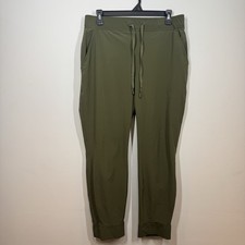 Eddie Bauer Departure Jogger Pants Womens M Olive Green Hiking Outdoor Gorpcore