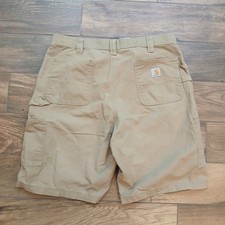 Carhartt Work Shorts Mens 40 Tan Canvas Carpenter Utility Original Y2K B147 DKH