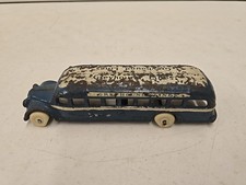 Antique 7.5" Arcade Toys Cast Iron 385 GMC Greyhound Motor Coach Bus