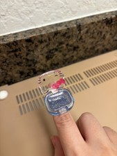 RARE TikTok Sanrio Hello Kitty Lip Gloss Blue Ring Vintage 2009
