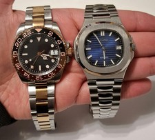 Automatic Watch Bundle (2 Pieces) - NH34 GMT & NH35 Blue Dial Custom Builds rare