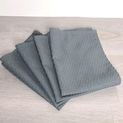 Norwex Napkin Gray Geometric Pattern Set Of 4