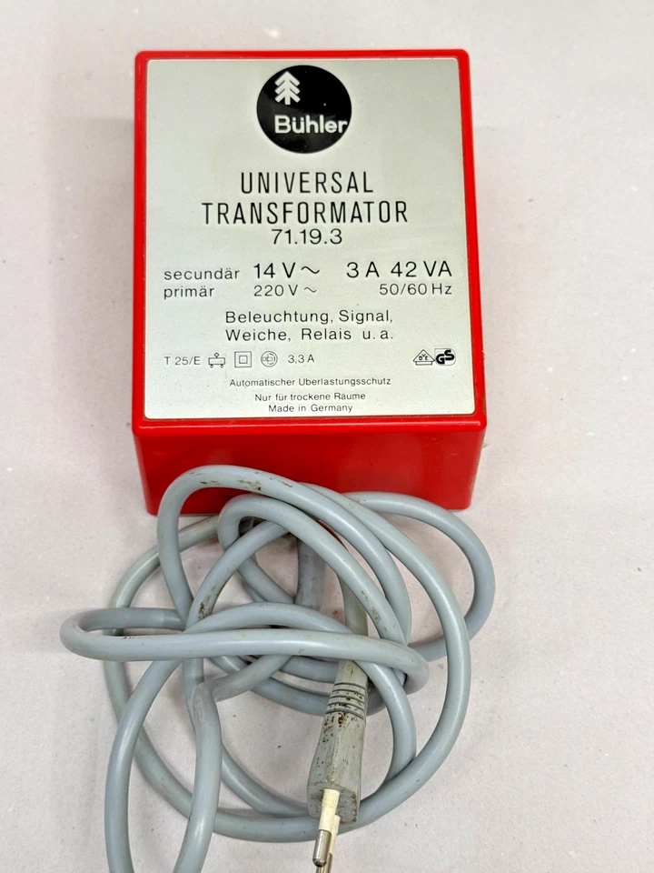 Bühler 71.19.3 Trafo Universaltransformar, 14 V~3,0 A - 42 VA TOP Beleuchtung