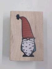 Gnome Rubber Stamp Wood Block Stampabilities Retired 2020 Free Shipping 