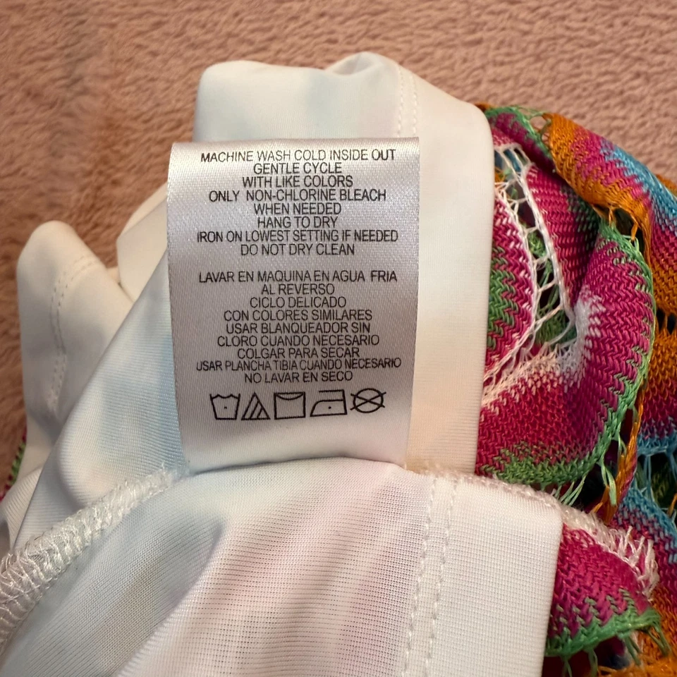 Новый GB женщин маленький многоцветный крючком без рукавов с бретелью через шею платье 100% полиэстер - Изображение 4 из 4