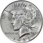 1935-S Peace Dollar Choice BU++ Blast White Superb Eye Appeal