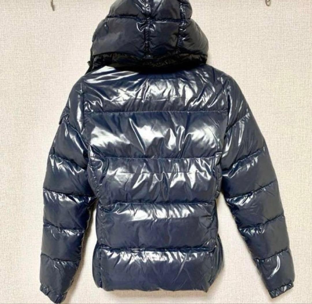 モンクレール　BADIA Moncler BADIA Down Jacket Navy Big Logo Size 0 | eBay