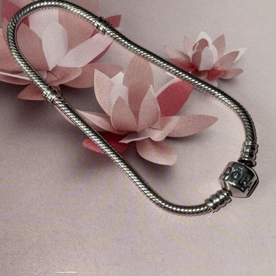 Original Pandora Sterling Silber Charm Armband A 19 cm Moments Schlange 