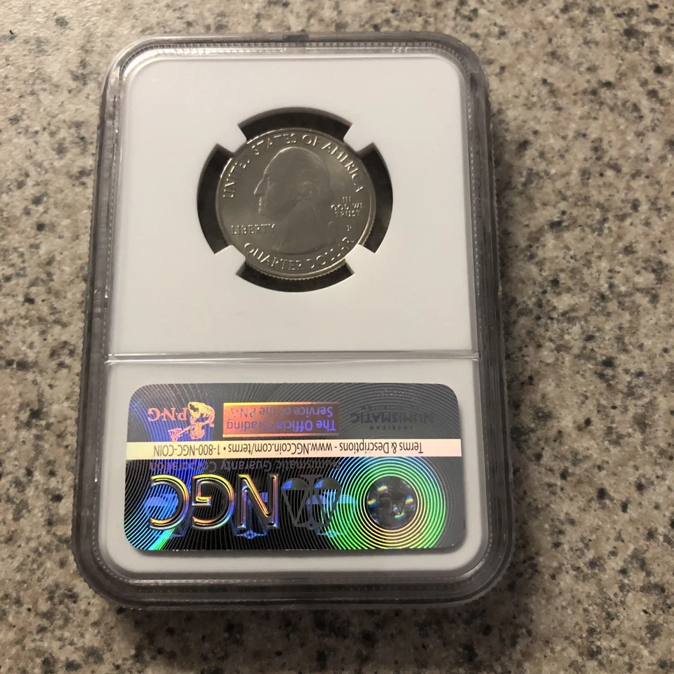 2016 P 25 Cent Theodore Roosevelt MS 66 NGC - Image 2 of 2