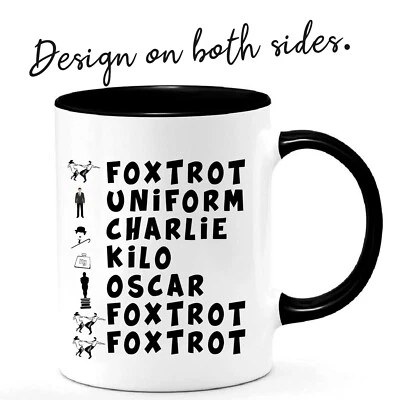 MUGGED-OFF Leaving Mug Gifts Police Phonetic Alphabet Joke Funny Mugs for Work Colleagues