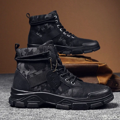 Military Stiefel Für Männer Camouflage Wüste Stiefel High-top Turnschuhe Nicht-s - Bild 3 von 13