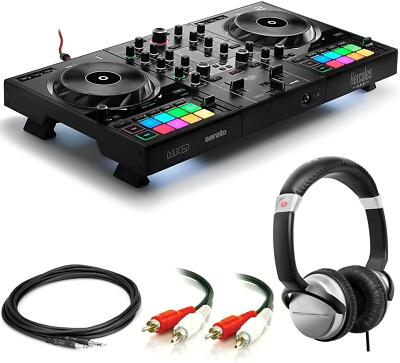 Hercules DJ Control Inpulse 500, Kopfhörer, Stereo Kabel, AUX Kabel Konvolut