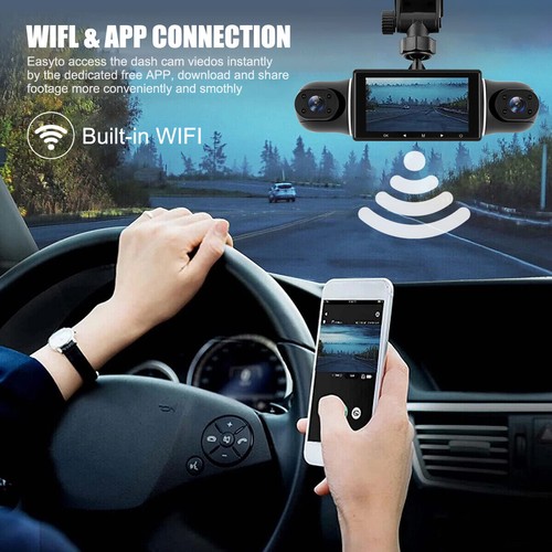 1080P 4 Channel Wifi Dash Cam Driving Recorder HD Car Front+Rear Camera G-Sensor - Picture 4 of 12