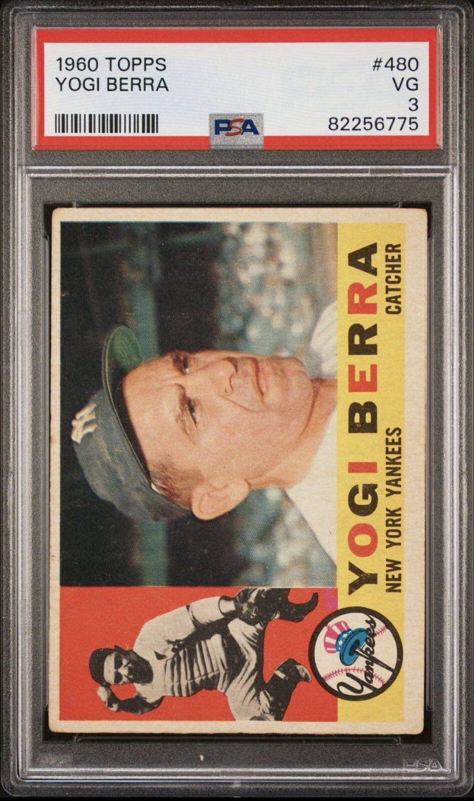 1960 Topps #480 Yogi Berra PSA 3 HOF Yankees
