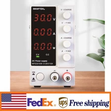 NPS3010W DC Power Supply, Adjustable 0-30V 10A, Lab Grade Performance