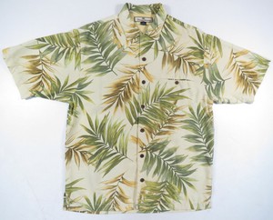 Tommy-Bahama-Hawaiian-Palm-Tree-Fronds-Silk-Loop-Collar-Short-Sleeve-Shirt-S