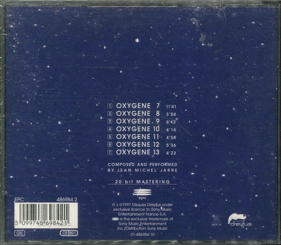 JEAN-MICHEL JARRE "Oxygene 7-13" CD-Album - Bild 2 von 2