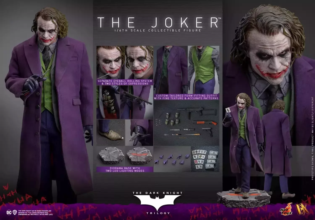 IN STOCK Hot Toys DX32 Batman The Dark Knight Trilogy Joker 1/6