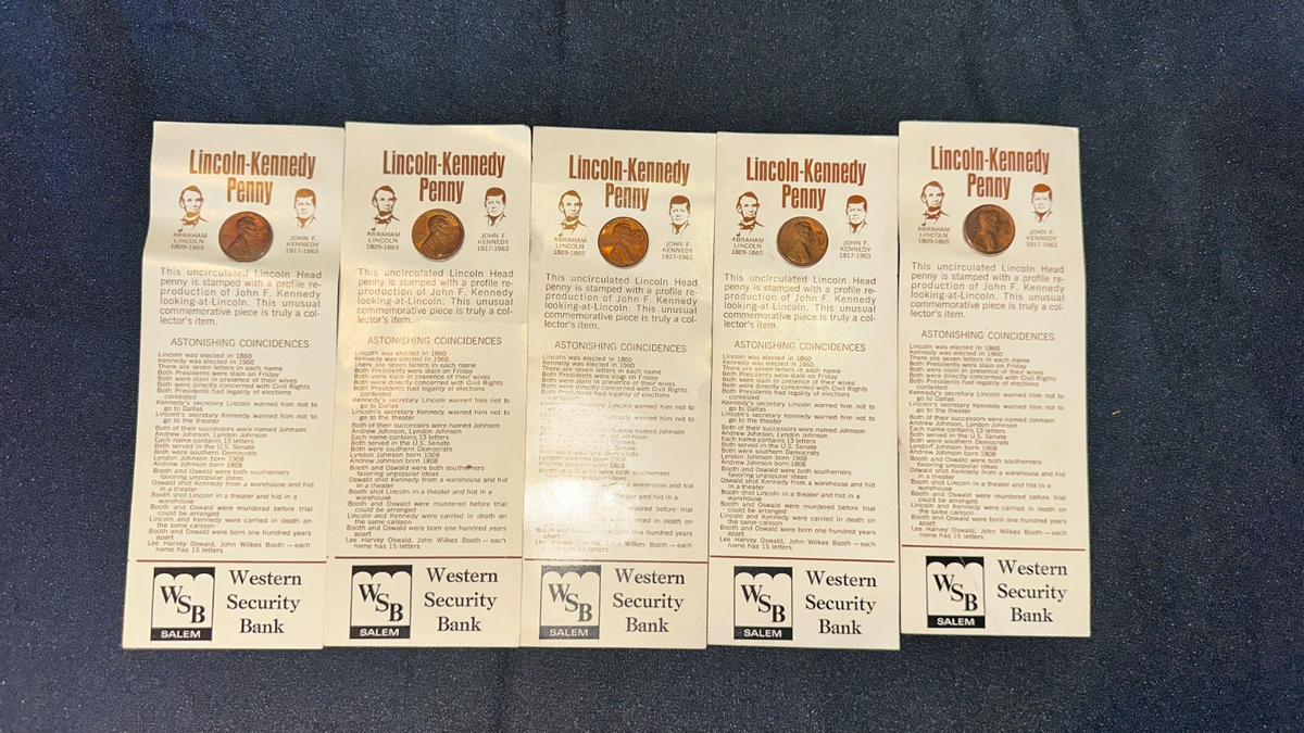 Rare Lincoln-Kennedy Penny Coin Set – 1974 Uncirculated with JFK