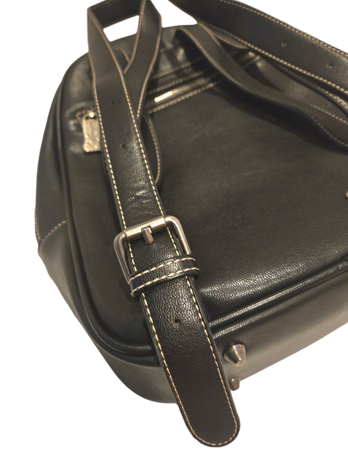 Trinity Ranch Black Backpack Turquoise Leather W/… - image 15