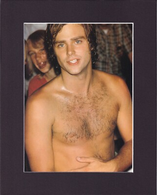 8X10'' Matted Print Male Photo Shirtless Actor Celeb Picture: Greg Evigan