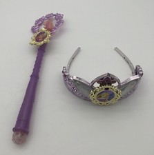 Disney Princess Rapunzel Costume Tiara Wand 2pcs
