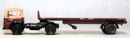 EXCLUSIVE FIRST EDITIONS EFE 22201 BEDFORD TK FLAT BED ARTIC BRITISH RAIL BOXED