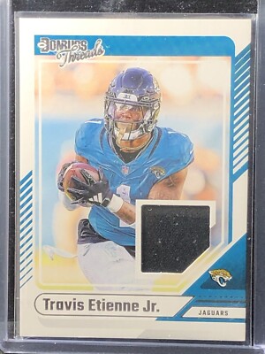 2024 Panini Donruss Threads TRAVIS ETIENNE JR. #DTH-TET Patch Relic Mem Jaguars