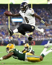 Lamar Jackson UNSTOPPABLE Baltimore Ravens NFL Football 16x20 POSTER Print