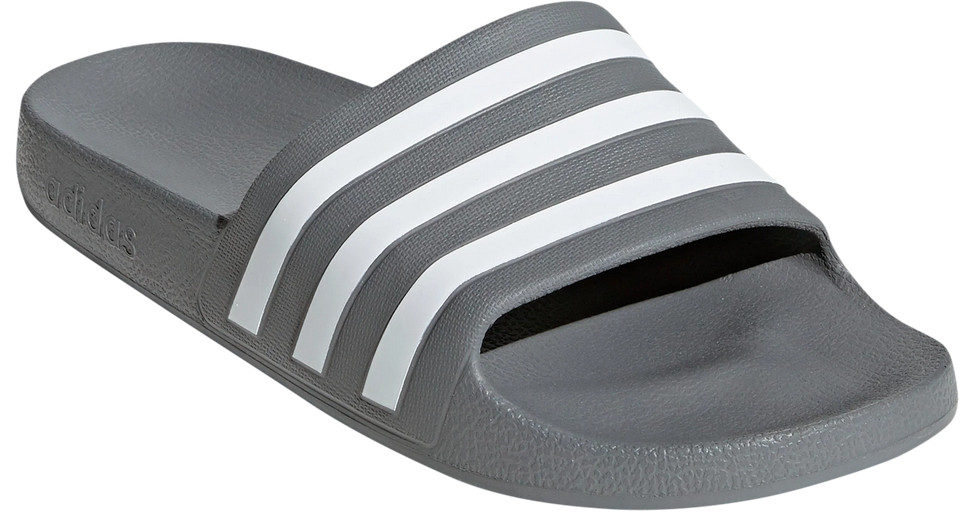Мужские и женские пляжные летние шлепанцы Adidas Adilette Aqua grey white New 5890₽