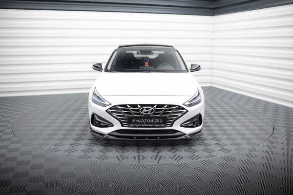 Front Ansatz V.2 FüR Hyundai I30 Mk3 Facelift Schwarz Hochglanz-image