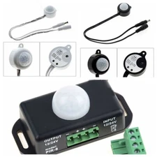 DC12-24V Plug Automatic Infrared PIR Human Body Motion Sensor Switch LED Strip