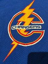 Vintage Northwest Chargers Hockey Jersey Men XXL Goalie Athletic Sewing