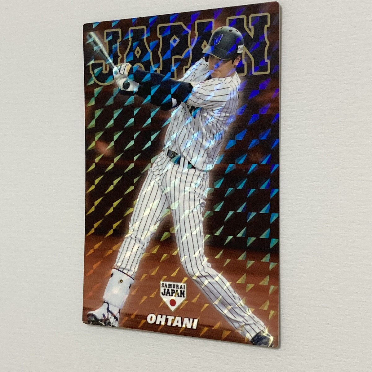 2017 CALBEE SUMURAI JP SHOHEI OHTANI GOLD FACSIMILE 大谷翔平