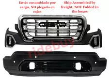 Fit 2019 2020 2021 GMC Sierra 1500 Front Bumper Complete Assembly w/park asis