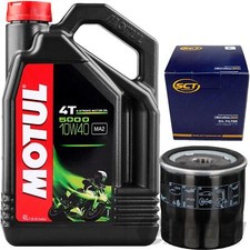 4L MOTUL 5000 4T MOTORRAD ÖL 10W-40 MA2 + ÖLFILTER für HONDA KAWASAKI YAMAHA