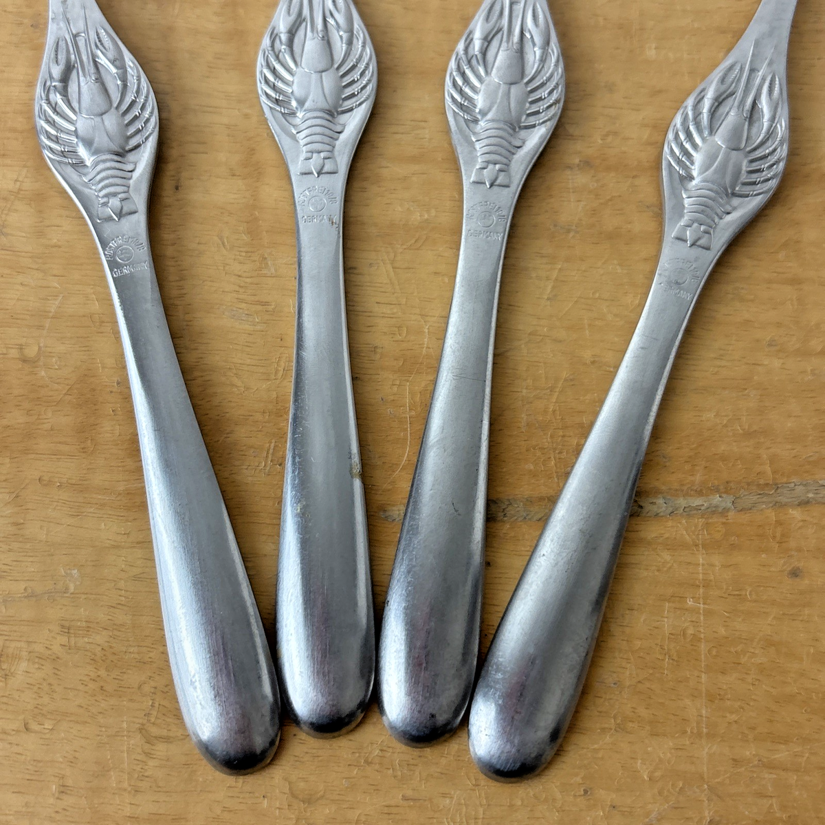 Rostfrei Germany 4 Piece 8 inch Long Lobster Fork Set Stainless