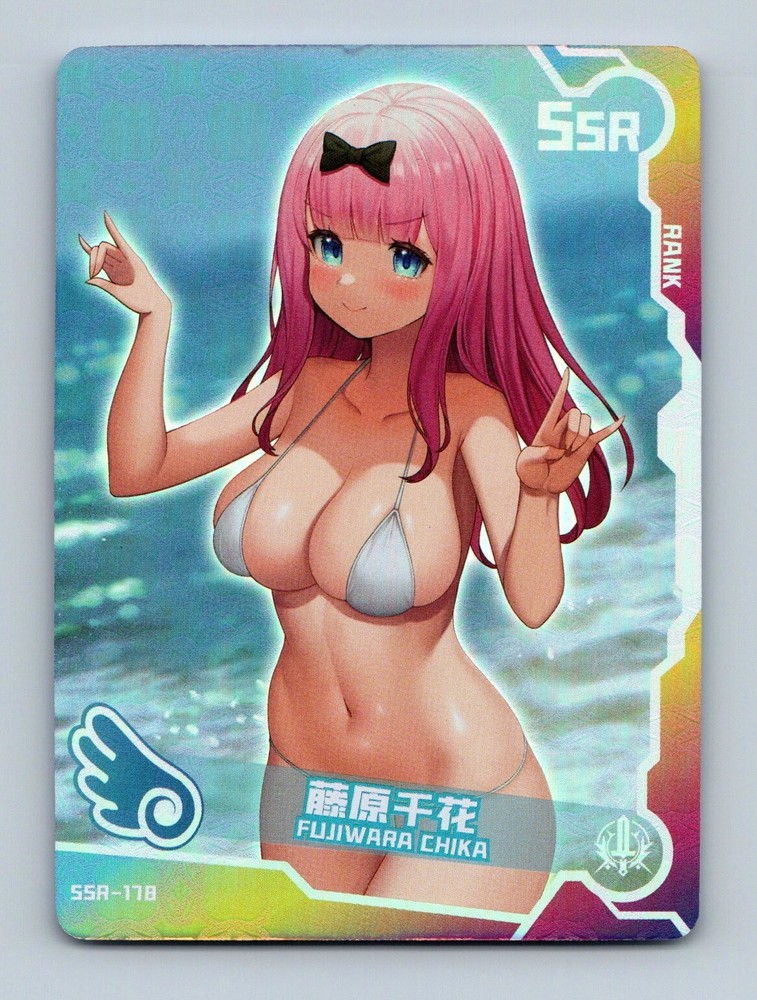 Goddess Story TCG - Fujiwara Chika Maiden - Foil Anime Waifu Swimsuit Girl Party