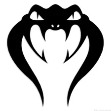Cobra Snake Head - Decal Sticker - Multiple Colors & Sizes - ebn6900