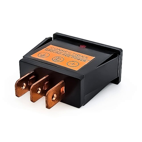 Kfz-Schalter beleuchtet Kippschalter 3-polig 12V/20A rot 2 Stellungen EIN/AUS - Picture 4 of 6