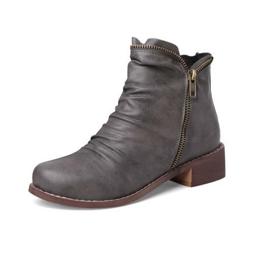 Stivaletti casual donna punta rotonda tacco basso Chelsea 50 51 52 53 54 outdoor D - Foto 7 di 22