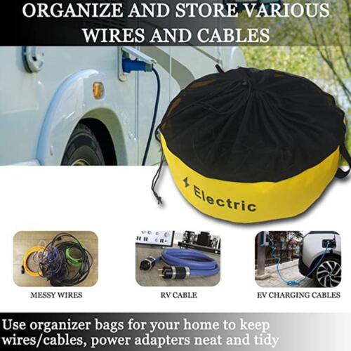 Rv Hose Storage Bag For Fresh/Black Water Sewer Hoses & Electrical Access D4P7
