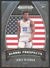 2020-21 Panini Prizm Draft Picks Global Prospects James Wiseman Rookie #97