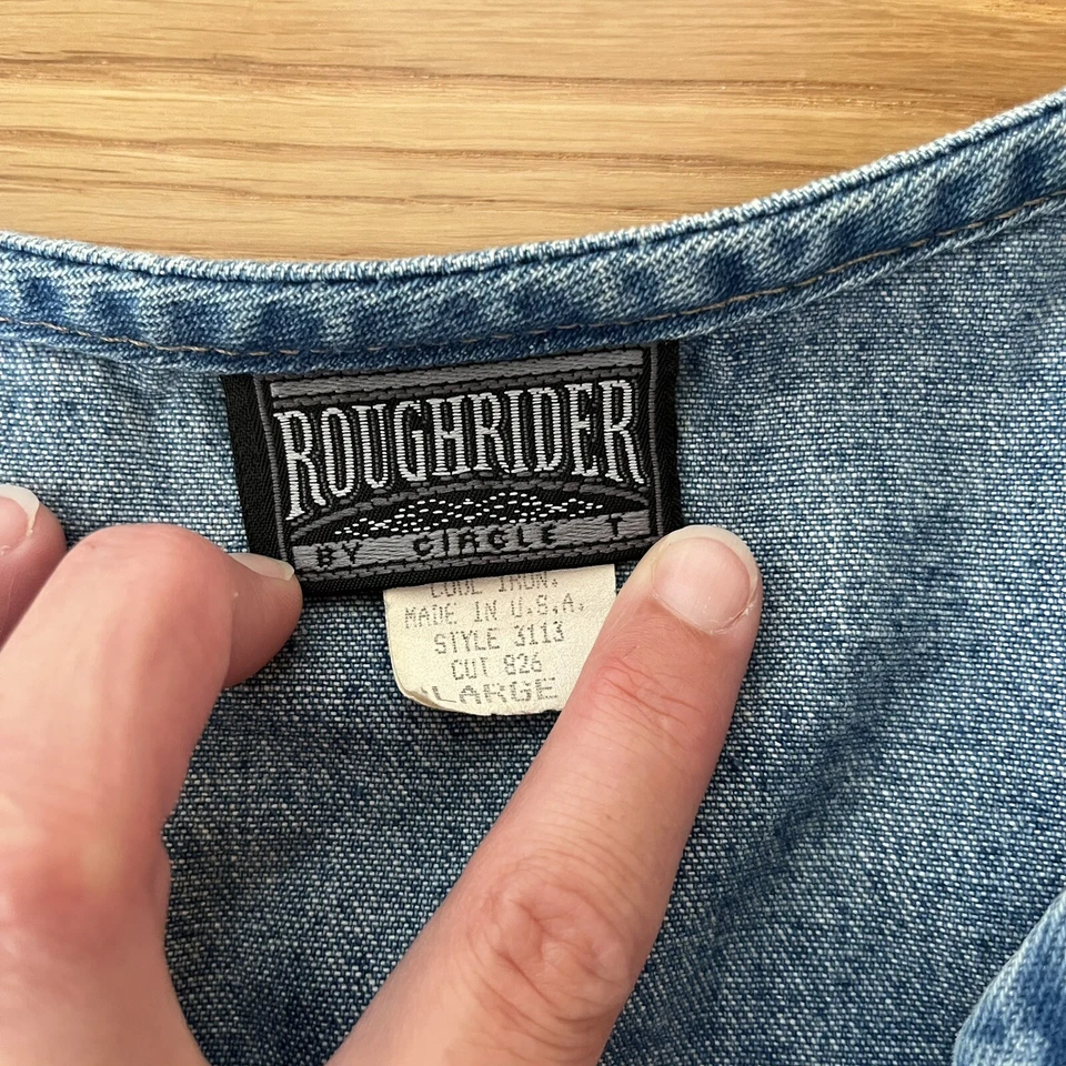 Chaqueta Vaquera De Colección ROUGHRIDER Rodeo Western MUJERES Grande Foto 2 de 4