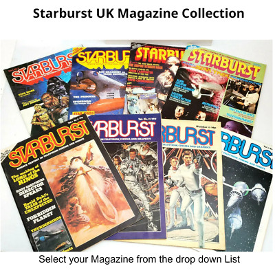 Original 1970s-1980s Starburst Magazine Collection- UK Sci-Fi Mags- Your Choice