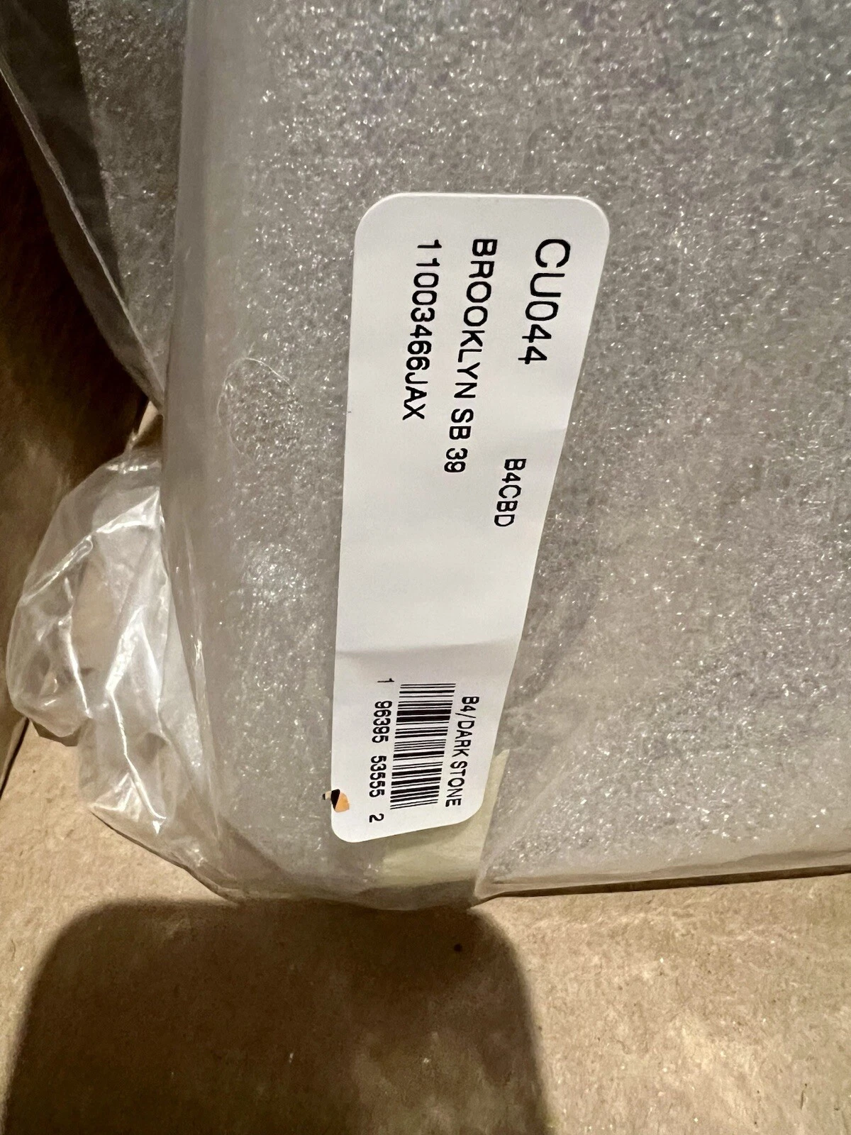 Borsa a tracolla Coach Brooklyn 39 ottone pietra scura autentica nuova con etichetta marrone