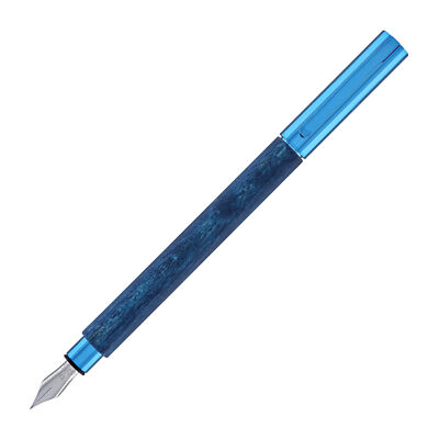 Faber-Castell Ambition Fountain Pen in Blue Wood - Medium Point - NEW in Box