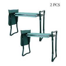 Set of 2 Folding Garden Kneeler Gardener Kneeling Pad & Cushion Seat Knee Pad
